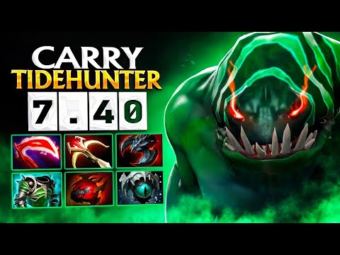 NEW CARRY TIDEHUNTER IS BROKEN in 7.40 😱🔥 | 60% WR Dota 2