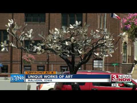 Man sculpts trees from metal in retirement