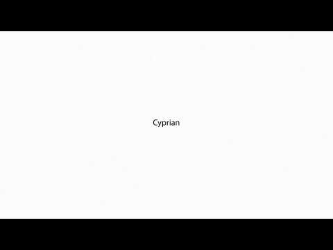 Cyprian PRONUNCIATION