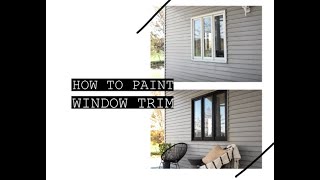 How to paint window trim
