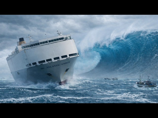 MEGA TSUNAMI vs MV Atlantic Ember | The Sinking of America’s Giant Car Carrier (Cinematic AI VFX) SDDEFAULT Thumbnail
