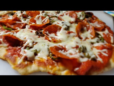 2 INGREDIENT PIZZA DOUGH ON THE GRIDDLE- INCREDIBLE !!