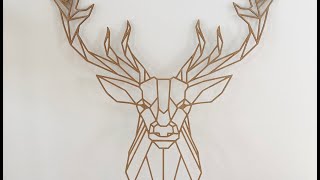 Jelen - dekorace na stěnu