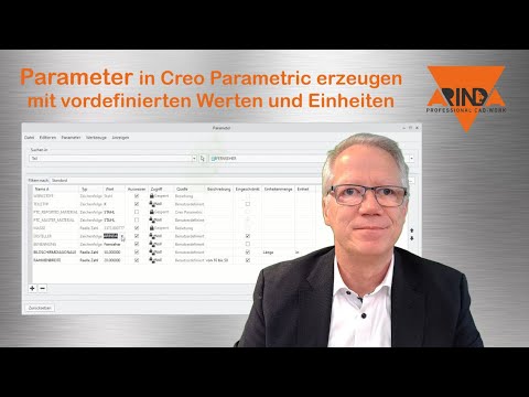 Parameter in Creo Parametric erzeugen mit vordefinierten Werten und Einheiten