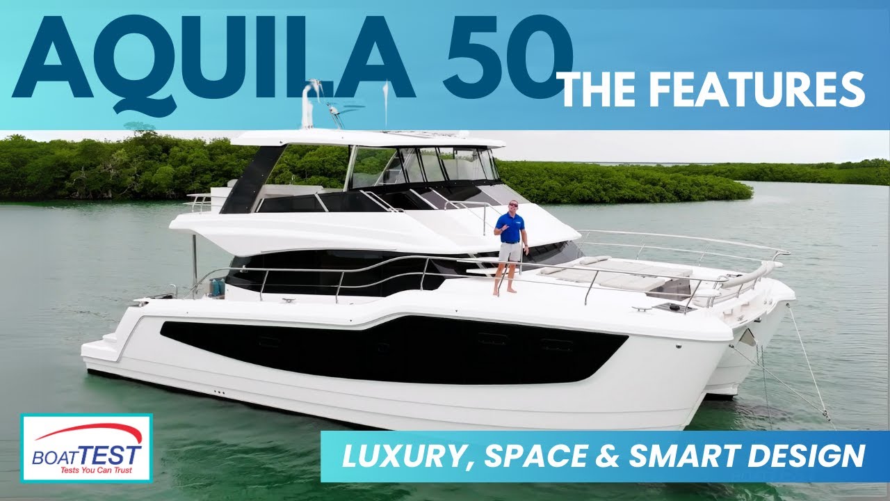 Aquila 50 Catamaran: Ultimate Interior & Features Tour – Luxury & Innovation Inside