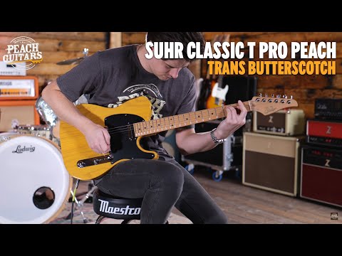 No Talking...Just Tones | Suhr Classic T Pro Peach LTD - Trans Butterscotch - Roasted Maple Neck