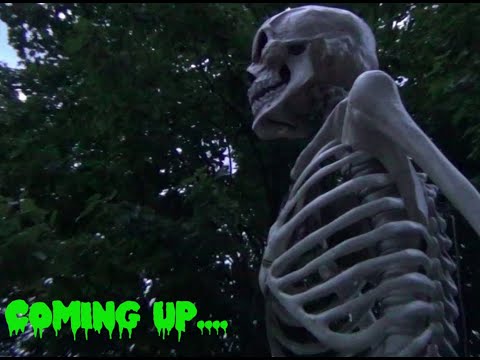 Spooky Season begins!  Home Depot 12 foot Skelly repair and setup