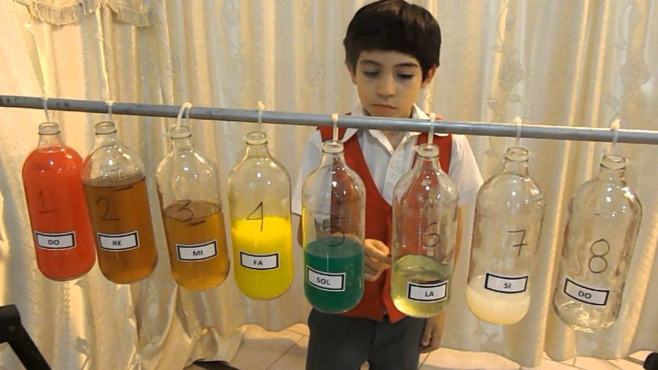 Natanael Vázquez Rodríguez - MUSICALIZANDO CON BOTELLAS DE CRISTAL LLENADAS CON AGUA