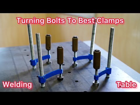 Turning Bolts To Best Clamp For Welding Table