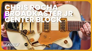Video thumbnail for Gretsch Chris Rocha Signature Broadkaster Jr Center Block Electric Guitar by Tarpley Music