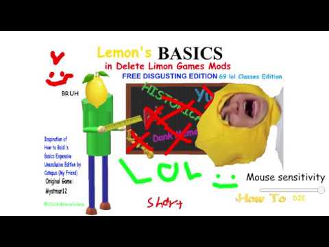 How to Baldi's Basics Free Disgusting Edition 69 lol Classes Edition