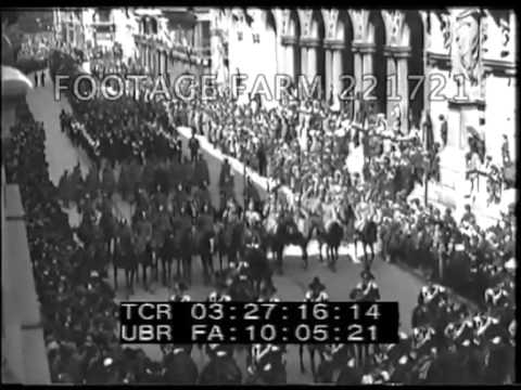 Fiume & D'Annunzio; Mussolini; Maxim Gorky 221721-08 | Footage Farm