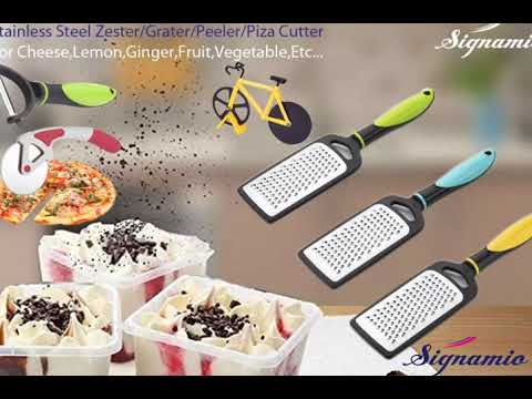 Signamio lemon zester cheese grater ginger, garlic, vegetabl...