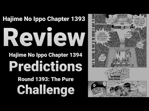 Hajime No Ippo Chapter 1393 Review+1394 Predictions (SPOILERS)