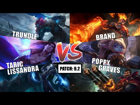 [Challenger 3v3: EUNE] High Elo - Season 9 - Hyper Trundle (Sup Taric) Vs Hyper Graves (Sup Poppy)