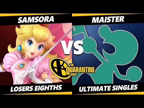 The Quarantine Series Losers Top 8 - Samsora (Peach) Vs Maister (Game & Watch) Smash Ultimate - SSBU