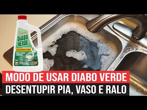 DIABO VERDE - Modo de usar esse Desentupidor de VASOS, PIAS e RALOS