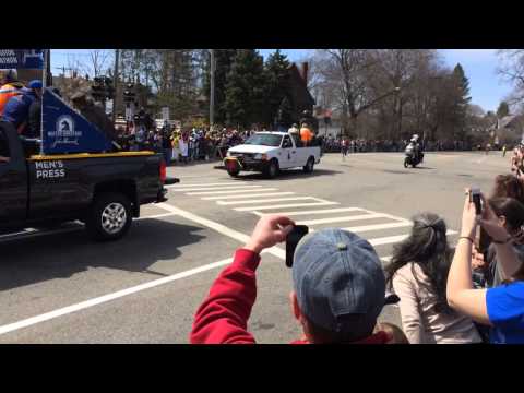 2014 Boston Marathon Winner Newton Center