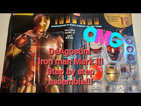Iron man Mark III DeAgostini step by step full assemble!!!