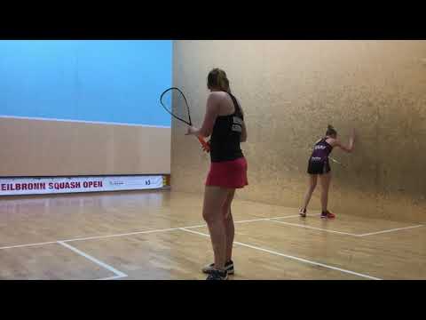 Matchball Heilbronn Squash Open 2018 Sharon Sinclair Saskia Beinhard