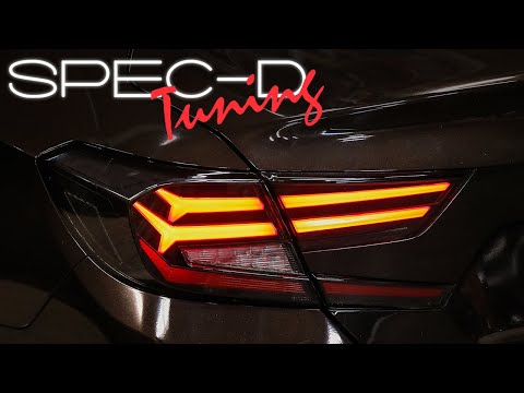 SPECDTUNING INSTALLATION VIDEO: 2018-2021 HONDA ACCORD LED SEQUENTIAL TAIL LIGHTS