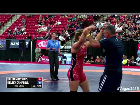 58 kg Finals - Kelsey Campbell (Sunkist Kids) vs Helen Maroulis (Sunkist Kids)