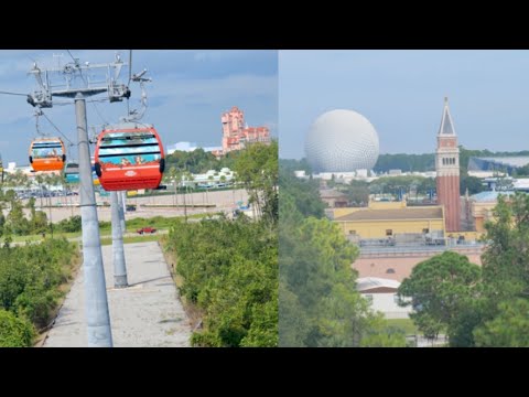 Disney Skyliner 2023 4K Morning Ride from EPCOT to Disney's Hollywood Studios | Walt Disney World
