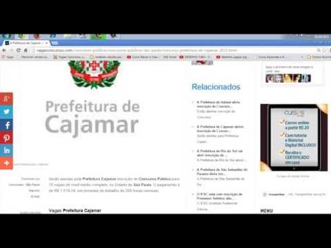 Concurso Prefeitura Cajamar 2015