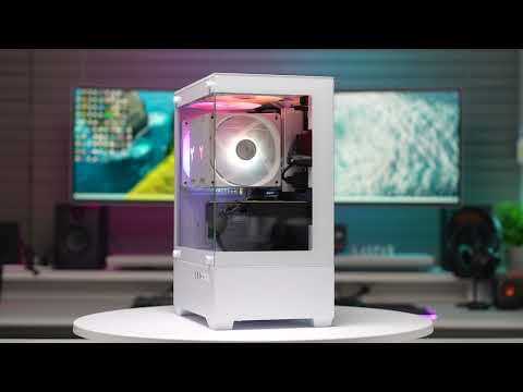 RGB효과 시연 - 컴이지 킹덤 비바리움 나노 (화이트)  [다나와 리포터]