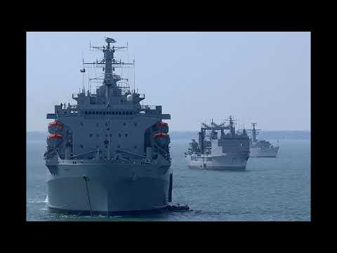 英國海軍 A135  RFA 阿格斯 航空訓練艦 剪輯 England Navy A135 RFA Argus Aviation Training Ship