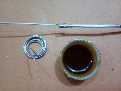 How to soldering aluminium wire easy at home. yt- 114