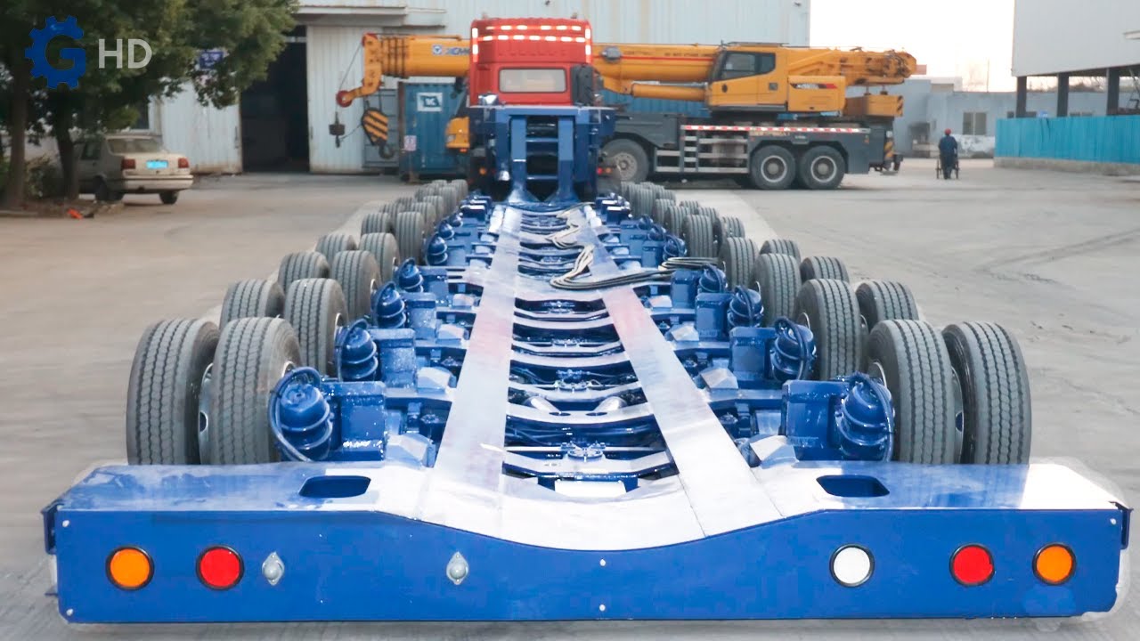 The most advanced trailers for heavy loads ▶ Unique trailers for transporting