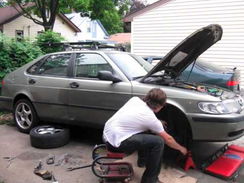 Koni Front Spring Install - Saab 9-3