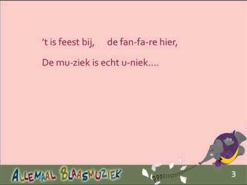 Allemaal Blaasmuziek liedbegeleiding