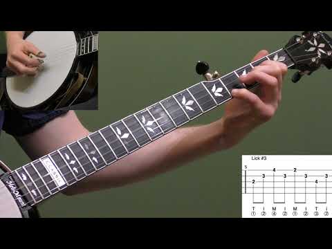 10 Moveable D Shape Licks | Intermediate Bluegrass Banjo Lesson With Tab