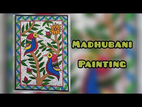 Madhubani Painting / Easy Watercolour Painting.