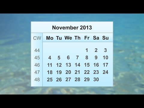 November 2013 Calendar