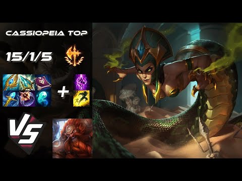 TOP Cassiopeia vs Gragas - EU Challenger Patch 14.8