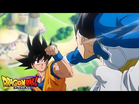 Goku vs Vegeta Scene | English Dub | Full Fight | DB Daima