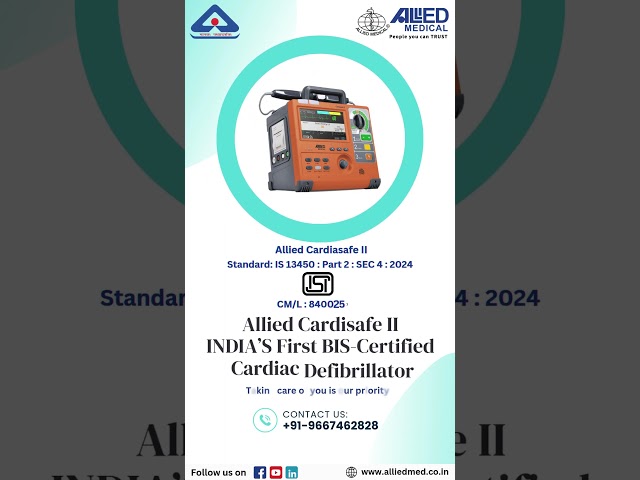 Biphasic Defibrillators - ALLIED CARDIASAFE - II DEFIBRILLATOR Trader ...