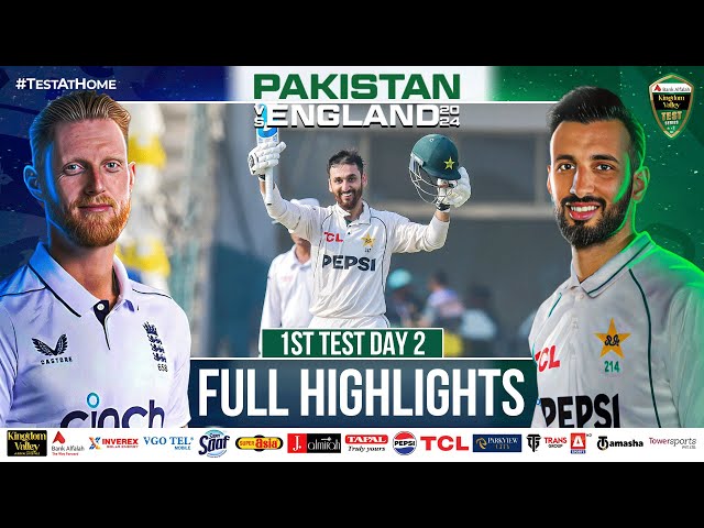 Full Highlights | Pakistan vs England | 1st Test Day 2 | PCB | M4B1A