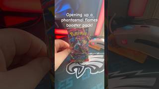 Opening up a phantasmal flames Pokemon booster pack #pokemon #packopenning #shorts #fun #fyp