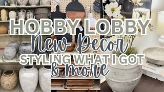 NEW HOBBY LOBBY | VASES | MARKETSQUARE | DECOR | WHAT I GOT & HOW I STYLED IT