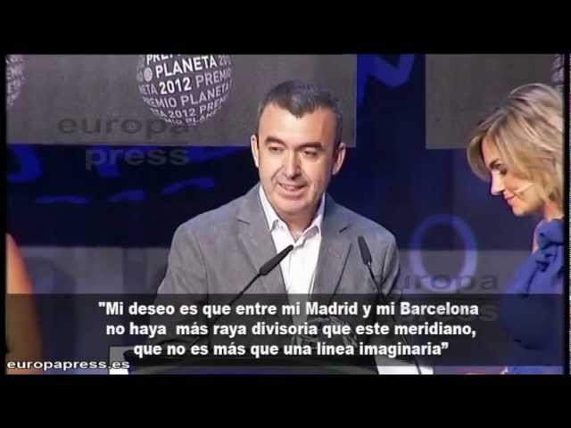Vídeo relacionado con La marca del meridiano (premio planeta 2012) (Autores Españoles e Iberoamericanos)