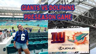 I Went to Giants vs Dolphins… INSANE Preseason Vlog! 🏈