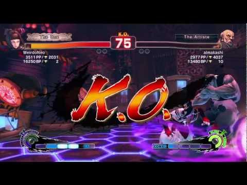 TOP JURI - WeirdoNeo (Juri) vs almakashi (Gouken) - Replay Match X360 - OTF SF4AE