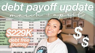 DEBT PAYOFF UPDATE MARCH / APRIL 2022 | my debt free journey, six figure student loan