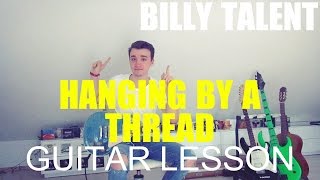 Billy Talent: Hanging by a thread; part 1 (GUITAR TUTORIAL/LESSON#21)