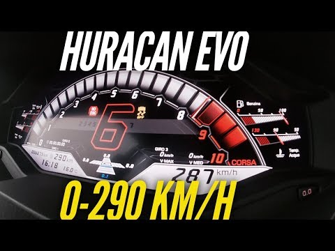 Lamborghini Huracan EVO : 0-290 km/h
