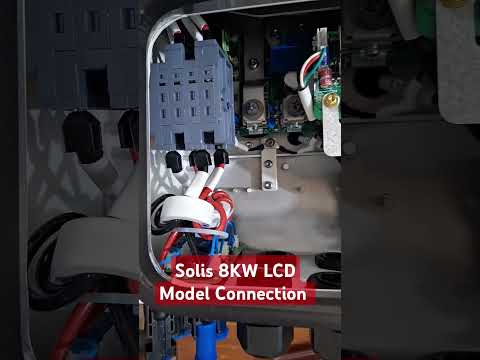 Solis 8KW Lcd model S6-Plus Connection #solar #solis #hybrid #inverter